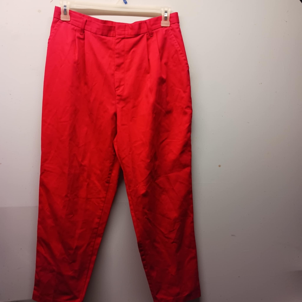 Chic Red Chinos Relaxed Fit Khakis Size 16 Pet.